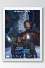 Star Trek Çerçeveli Tablo - Uzay Yolu Fim Posteri Tablo