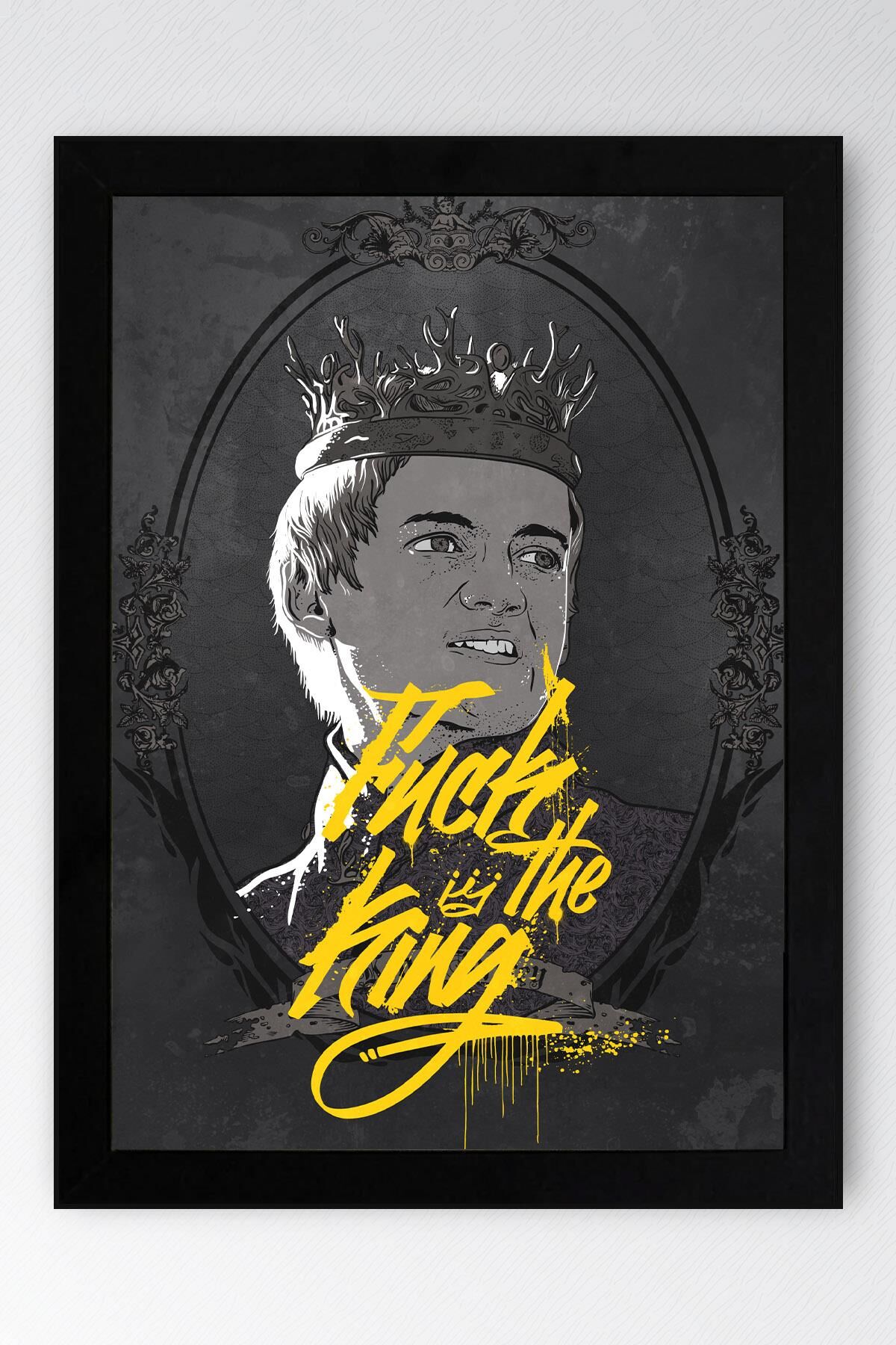 Game of Thrones Joffrey Baratheon Çerçeveli Tablo - Taht Oyunları Dizi Posteri Tablo