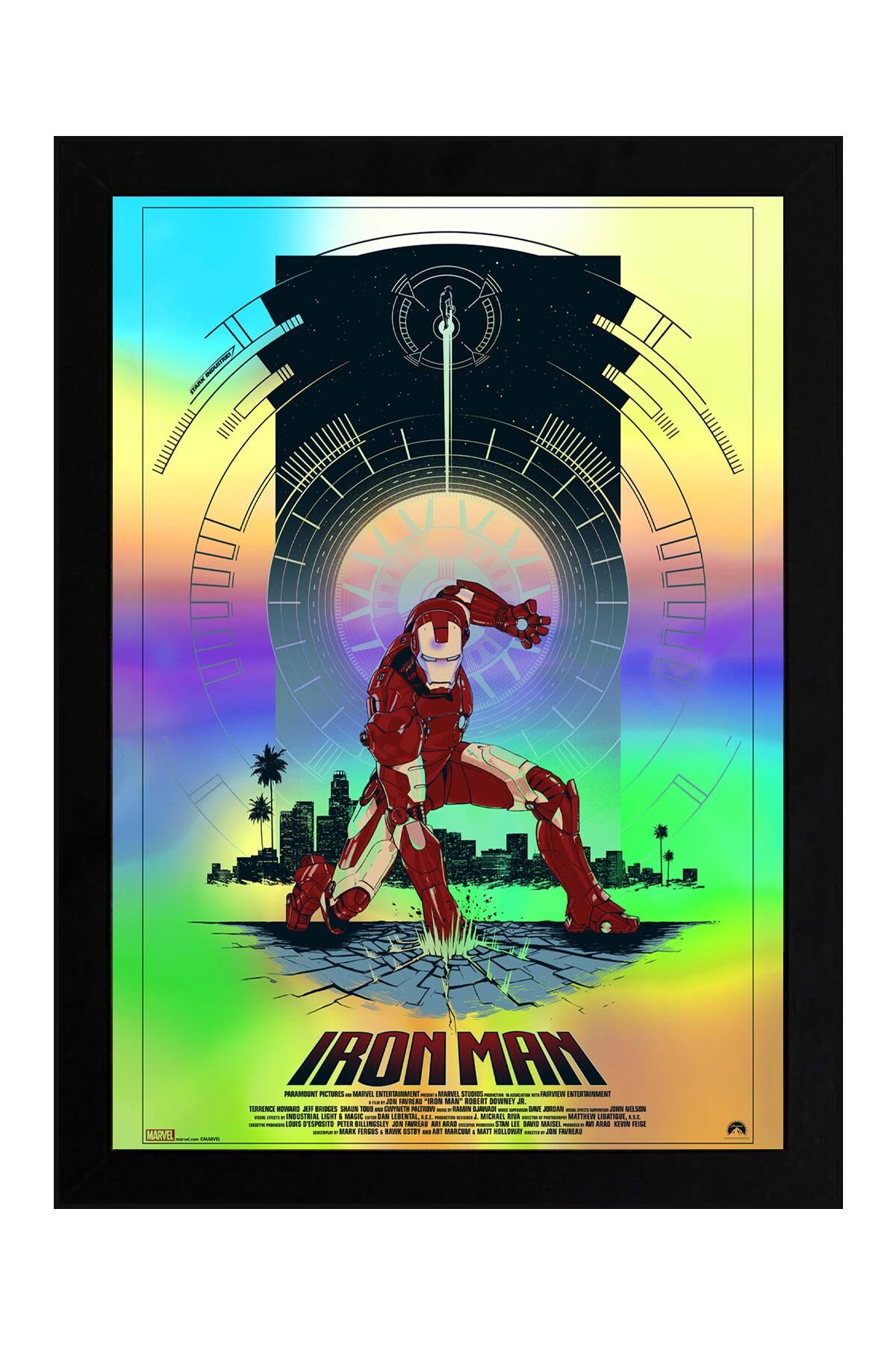 Iron Man Çerçeveli Tablo - Demir Adam Marvel Film Posteri Tablo
