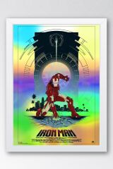 Iron Man Çerçeveli Tablo - Demir Adam Marvel Film Posteri Tablo