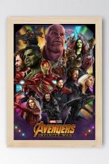 Avengers Çerçeveli Tablo - Yenilmezler Marvel Poster Tablo