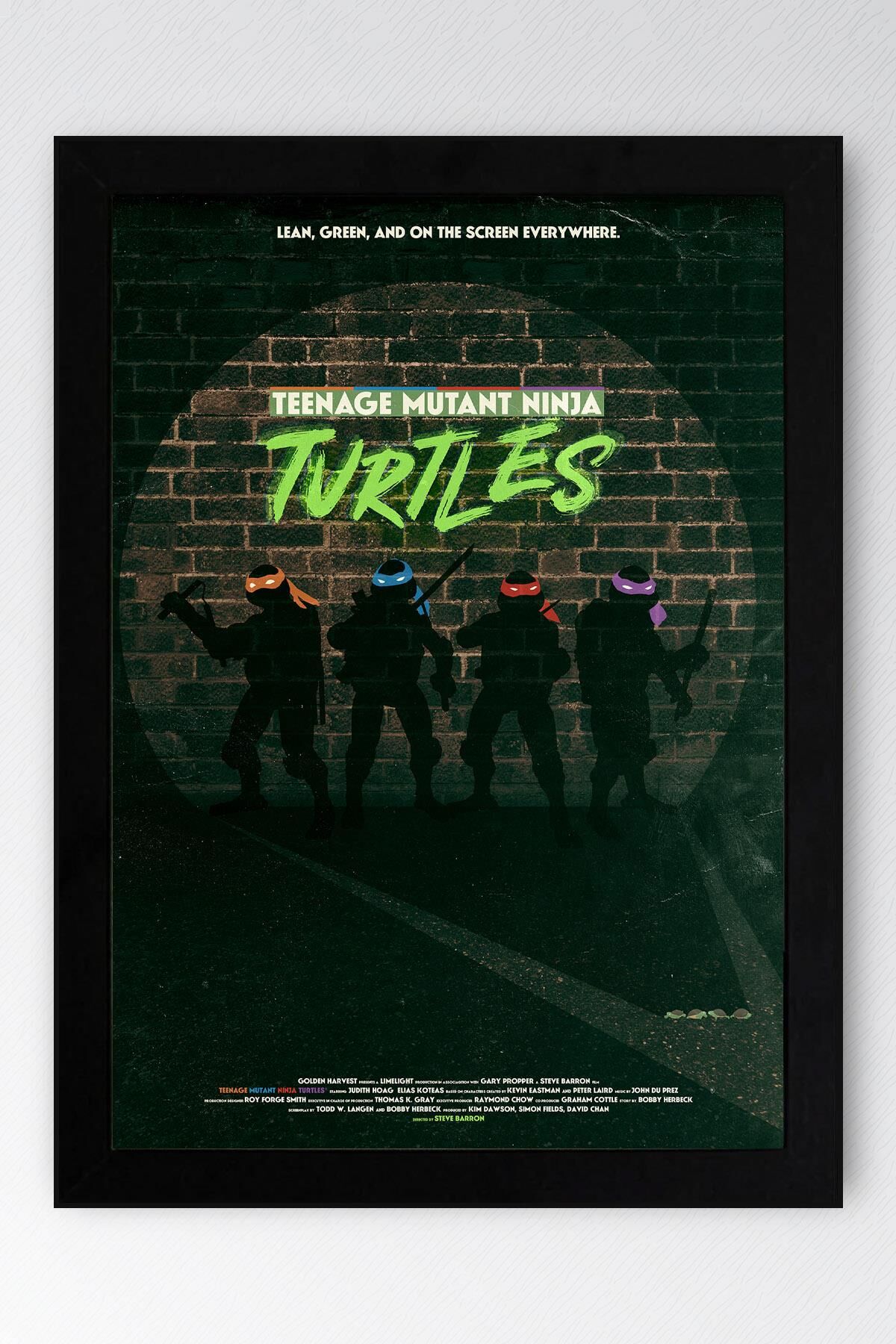 Ninja Kaplumbağalar Çerçeveli Tablo - Teenage Mutant Ninja Turtles Film Posteri Tablo
