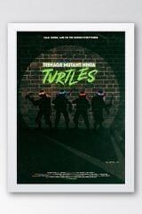 Ninja Kaplumbağalar Çerçeveli Tablo - Teenage Mutant Ninja Turtles Film Posteri Tablo