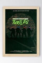 Ninja Kaplumbağalar Çerçeveli Tablo - Teenage Mutant Ninja Turtles Film Posteri Tablo