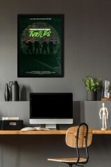 Ninja Kaplumbağalar Çerçeveli Tablo - Teenage Mutant Ninja Turtles Film Posteri Tablo