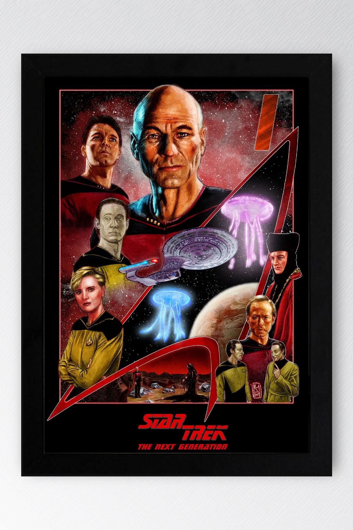 Star Trek Çerçeveli Tablo - Uzay Yolu Fim Posteri Tablo