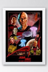Star Trek Çerçeveli Tablo - Uzay Yolu Fim Posteri Tablo
