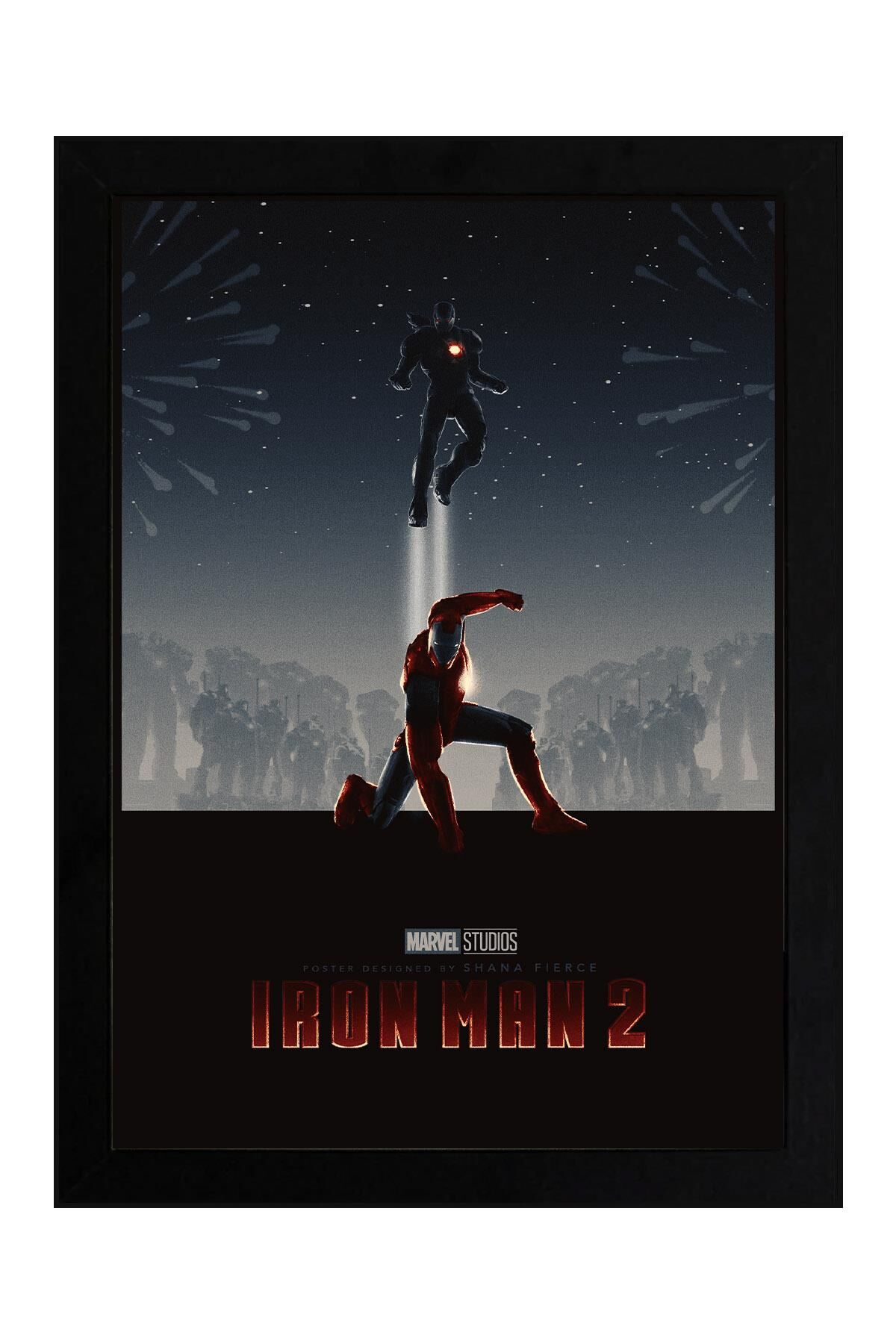 Iron Man Çerçeveli Tablo - Demir Adam Marvel Film Posteri Tablo