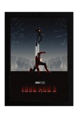 Iron Man Çerçeveli Tablo - Demir Adam Marvel Film Posteri Tablo