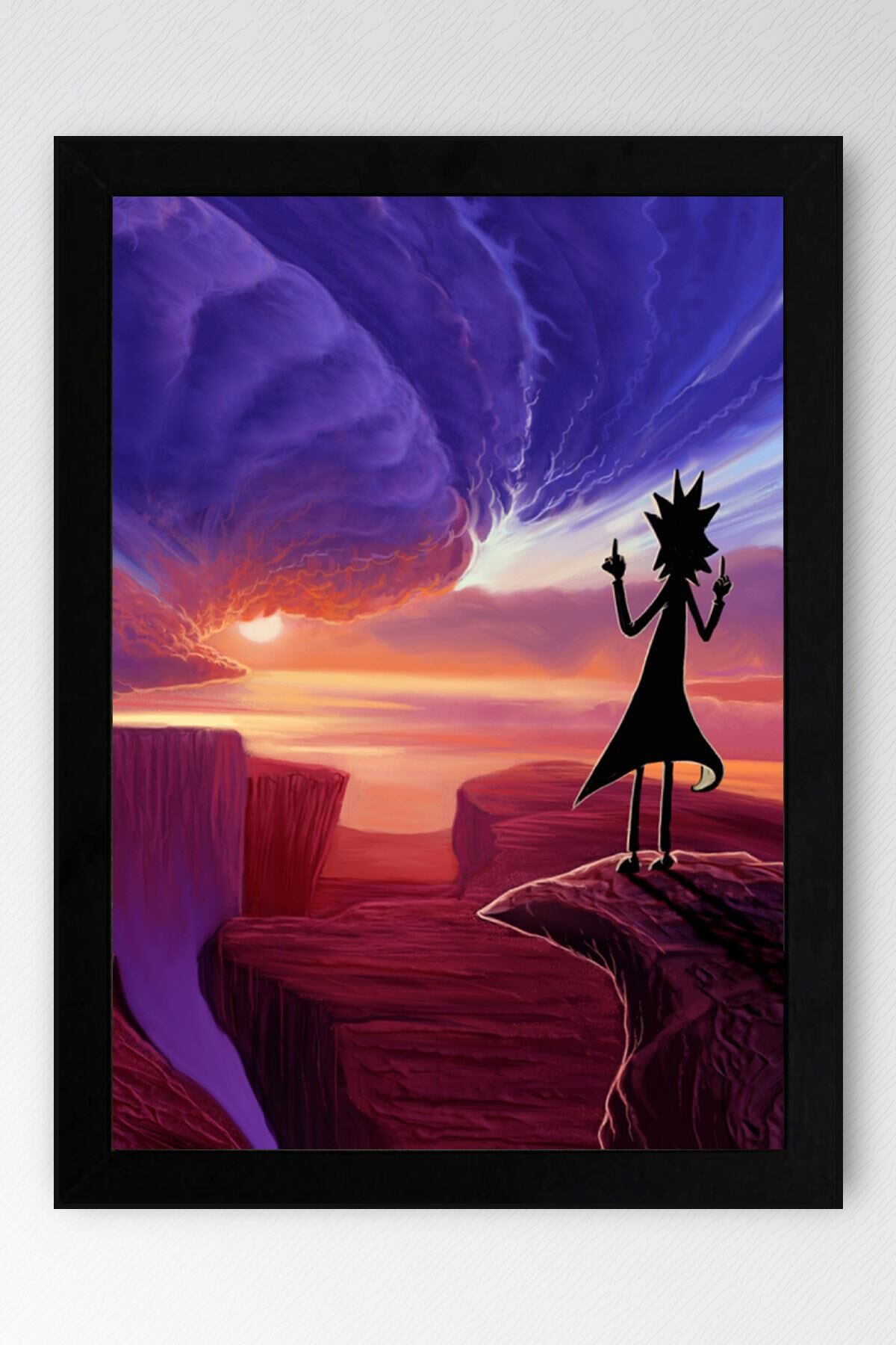 Rick and Morty Çerçeveli Tablo - Rick and Morty Animasyon Fim Posteri Tablo