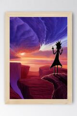 Rick and Morty Çerçeveli Tablo - Rick and Morty Animasyon Fim Posteri Tablo