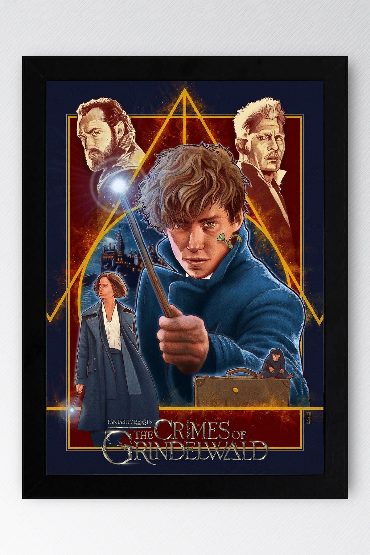 Fantastik Canavarlar Çerçeveli Tablo - Newt Scamander Poster Tablo