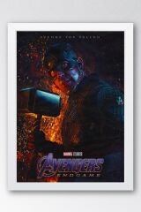 Avengers Çerçeveli Tablo - Kaptan Amerika Yenilmezler Marvel Poster Tablo