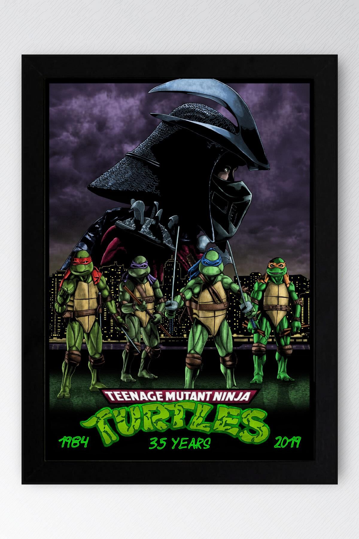 Ninja Kaplumbağalar Çerçeveli Tablo - Teenage Mutant Ninja Turtles Film Posteri Tablo