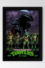 Ninja Kaplumbağalar Çerçeveli Tablo - Teenage Mutant Ninja Turtles Film Posteri Tablo