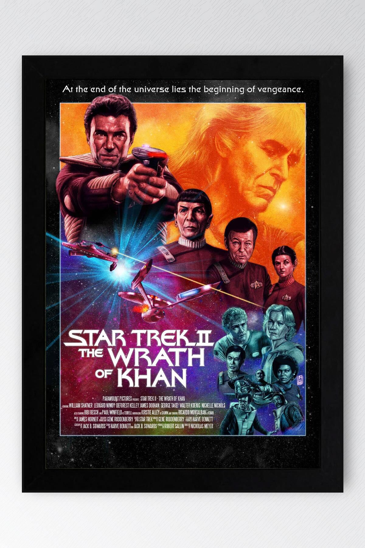Star Trek Çerçeveli Tablo - Uzay Yolu Fim Posteri Tablo