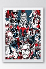 Deadpool Çerçeveli Tablo - Marvel Film Poster Tablo