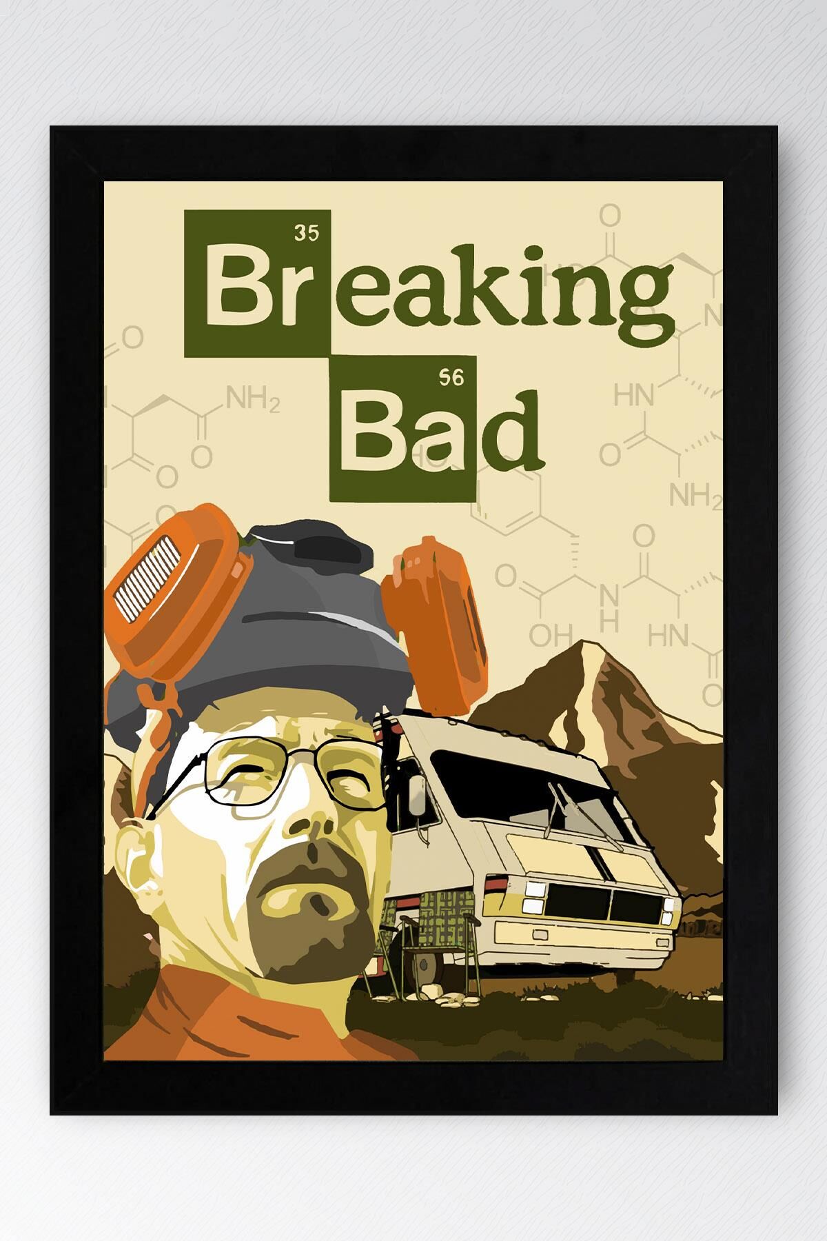 Breaking Bad Çerçeveli Tablo - Dizi Afişi Poster Tablo