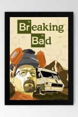 Breaking Bad Çerçeveli Tablo - Dizi Afişi Poster Tablo