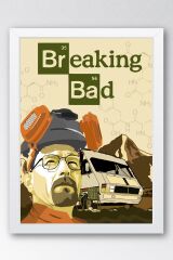 Breaking Bad Çerçeveli Tablo - Dizi Afişi Poster Tablo