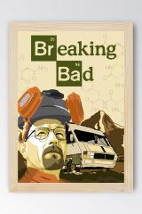 Breaking Bad Çerçeveli Tablo - Dizi Afişi Poster Tablo