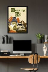 Breaking Bad Çerçeveli Tablo - Dizi Afişi Poster Tablo
