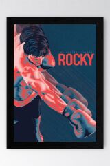 Rocky Çerçeveli Tablo - Rocky Fim Posteri Tablo