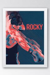 Rocky Çerçeveli Tablo - Rocky Fim Posteri Tablo