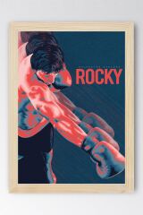 Rocky Çerçeveli Tablo - Rocky Fim Posteri Tablo