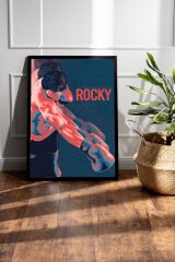 Rocky Çerçeveli Tablo - Rocky Fim Posteri Tablo