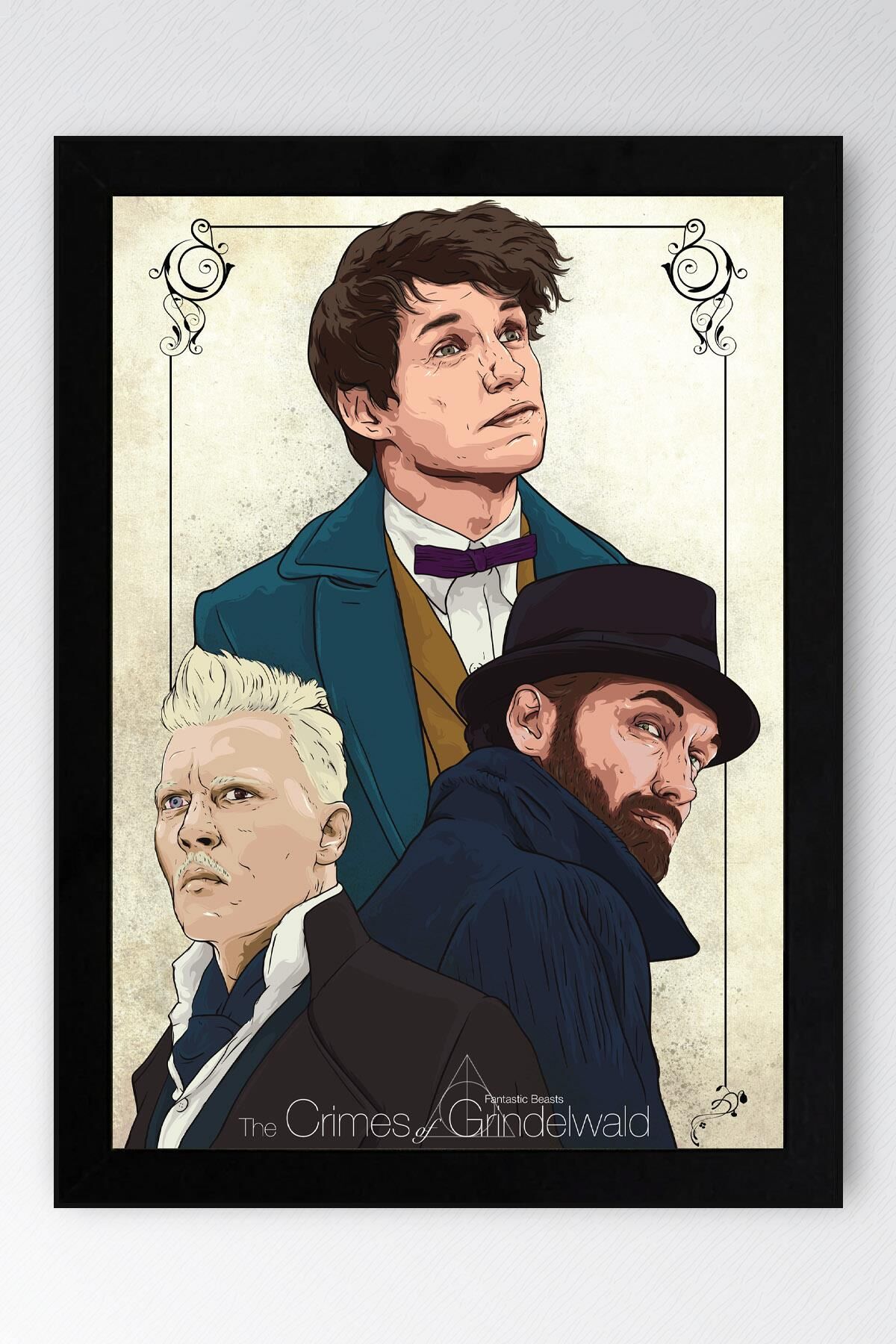 Fantastik Canavarlar Çerçeveli Tablo - Film Afişi Poster Tablo