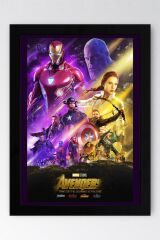 Avengers Çerçeveli Tablo - Yenilmezler Marvel Poster Tablo