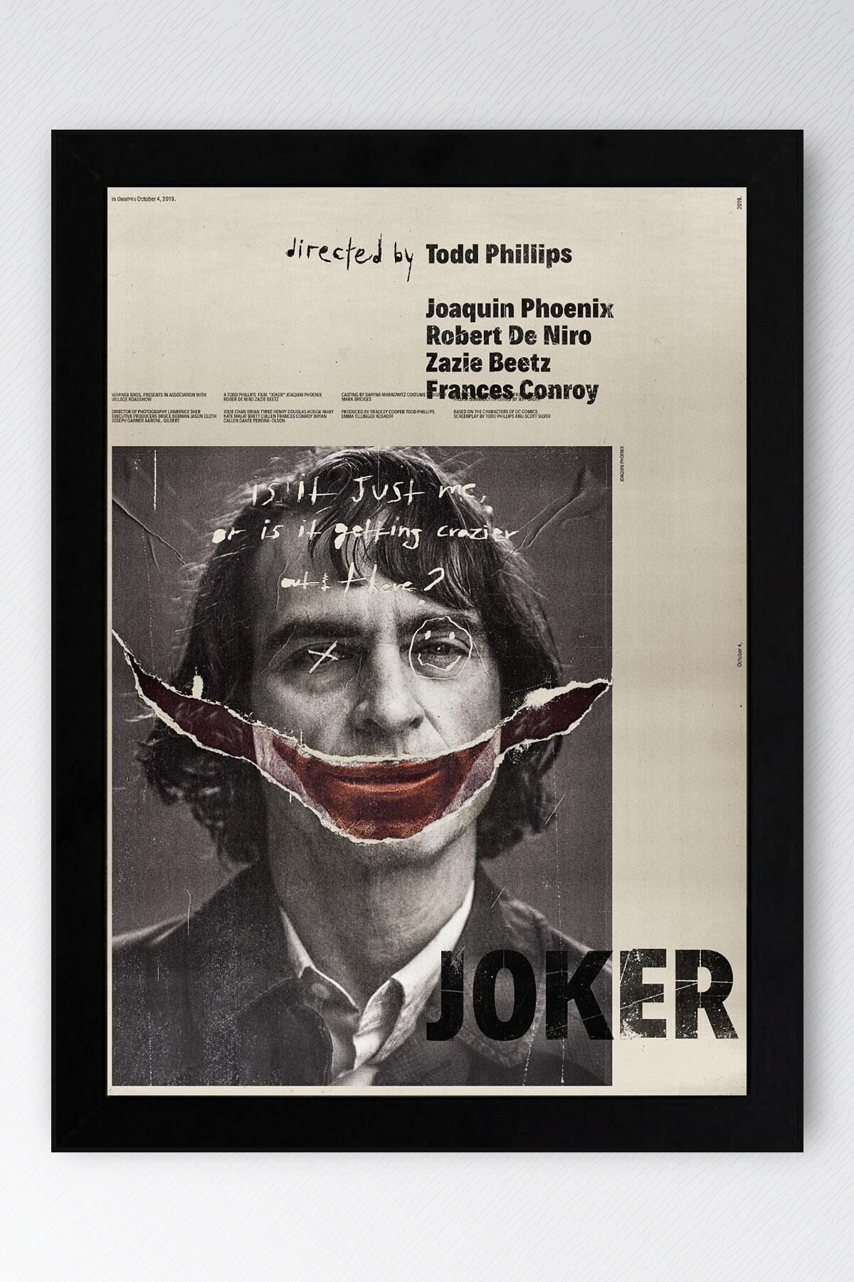 Joker Çerçeveli Tablo - Film Posteri Tablo