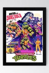 Ninja Kaplumbağalar Çerçeveli Tablo - Teenage Mutant Ninja Turtles Film Posteri Tablo