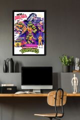 Ninja Kaplumbağalar Çerçeveli Tablo - Teenage Mutant Ninja Turtles Film Posteri Tablo