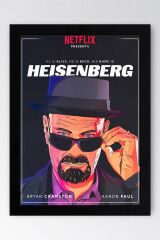 Breaking Bad Çerçeveli Tablo - Dizi Afişi Heisenberg Poster Tablo