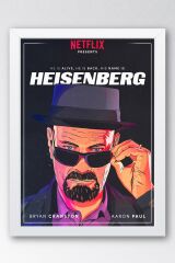 Breaking Bad Çerçeveli Tablo - Dizi Afişi Heisenberg Poster Tablo