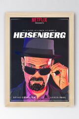 Breaking Bad Çerçeveli Tablo - Dizi Afişi Heisenberg Poster Tablo