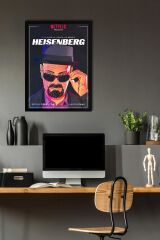 Breaking Bad Çerçeveli Tablo - Dizi Afişi Heisenberg Poster Tablo