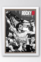 Rocky Çerçeveli Tablo - Rocky 4 Fim Posteri Tablo