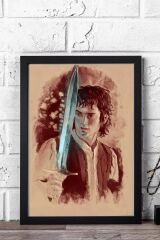 Yüzüklerin Efendisi Çerçeveli Tablo - Frodo Baggins Posteri Tablo