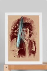 Yüzüklerin Efendisi Çerçeveli Tablo - Frodo Baggins Posteri Tablo