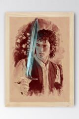 Yüzüklerin Efendisi Çerçeveli Tablo - Frodo Baggins Posteri Tablo