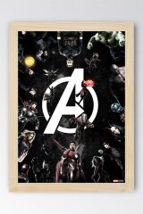 Avengers Çerçeveli Tablo - Yenilmezler Marvel Poster Tablo