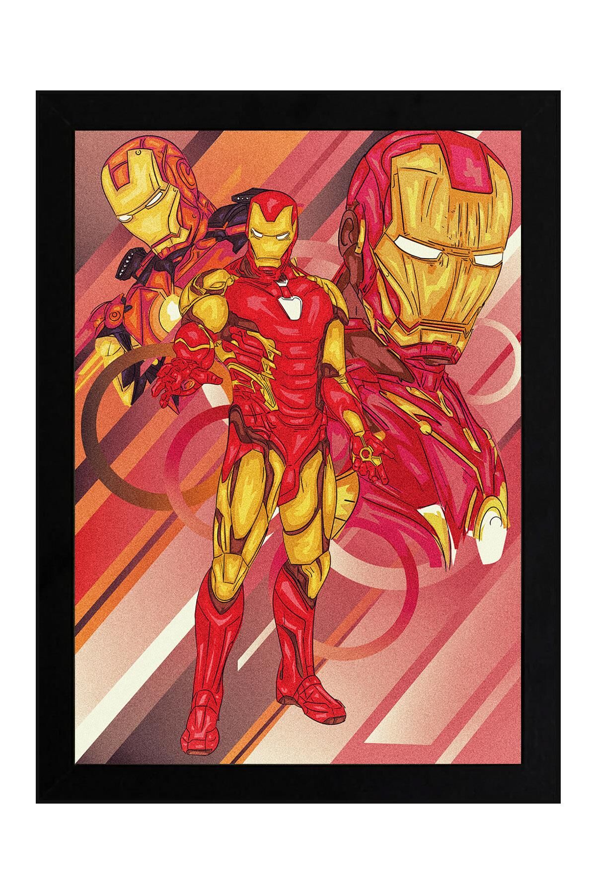Iron Man Çerçeveli Tablo - Demir Adam Marvel Film Posteri Tablo