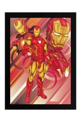 Iron Man Çerçeveli Tablo - Demir Adam Marvel Film Posteri Tablo