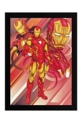 Iron Man Çerçeveli Tablo - Demir Adam Marvel Film Posteri Tablo