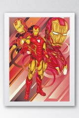 Iron Man Çerçeveli Tablo - Demir Adam Marvel Film Posteri Tablo