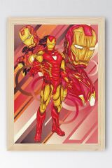 Iron Man Çerçeveli Tablo - Demir Adam Marvel Film Posteri Tablo