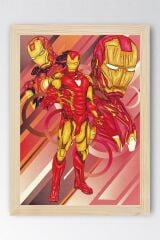 Iron Man Çerçeveli Tablo - Demir Adam Marvel Film Posteri Tablo